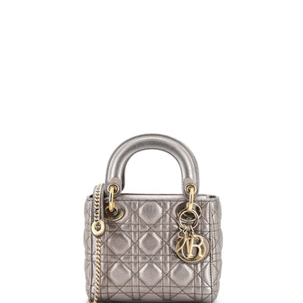 Christian Dior Lady Dior Chain Bag Cannage Quilt Lambskin Mini