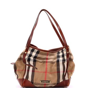 Burberry Canterbury Tote House Check Canvas Small