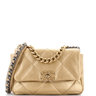Chanel 19 Flap Bag Quilted Leather Medium