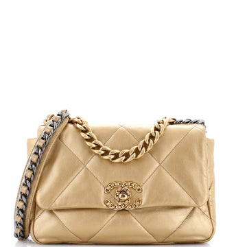 Chanel 19 Flap Bag Quilted Leather Medium