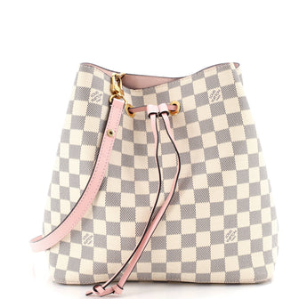 Louis Vuitton NeoNoe Handbag Damier with Leather MM