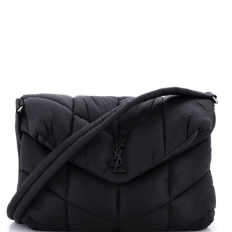 Saint Laurent Loulou Puffer Messenger Bag Quilted Econyl