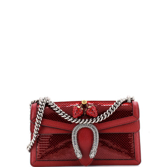 Gucci Strawberry Dionysus Bag Sequin and Leather with Crystals Small