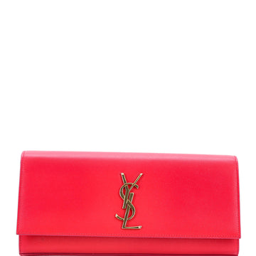 Saint Laurent Classic Monogram Clutch Leather Long