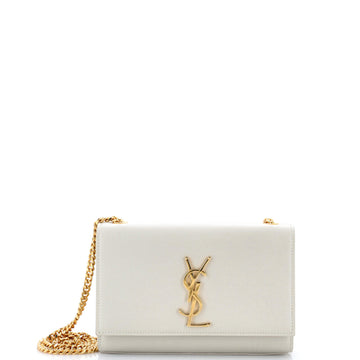Saint Laurent Classic Monogram Crossbody Bag Grainy Leather Small