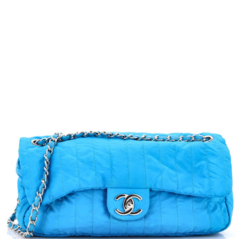 Chanel Soft Shell Flap Bag Vertical Quilted Nylon Jumbo