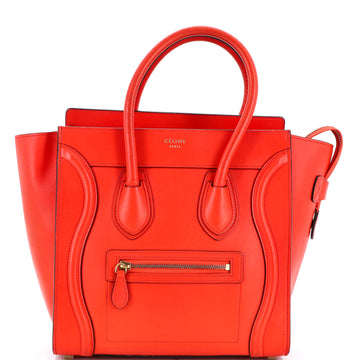 Celine Luggage Bag Smooth Leather Micro
