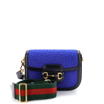 Gucci Horsebit 1955 Shoulder Bag Wool Mini