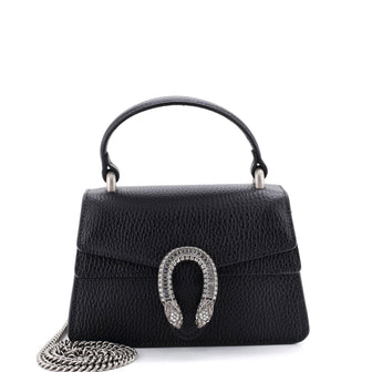 Gucci Dionysus Top Handle Bag Leather with Crystals Mini