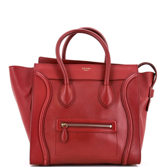 Celine Luggage Bag Smooth Leather Mini