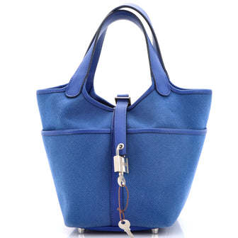 Hermes Cargo Picotin Lock Bag Canvas and Swift PM
