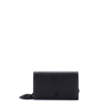 Gucci Petite GG Marmont Chain Wallet Leather Mini