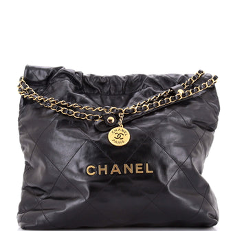 Chanel 22 Chain Hobo Quilted Calfskin Medium