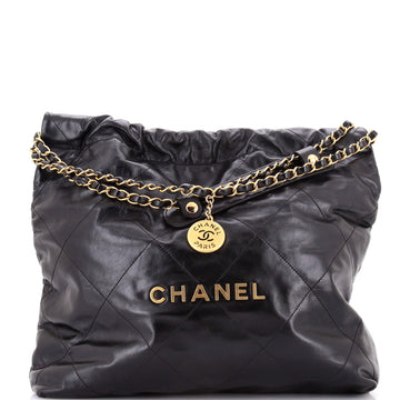 Chanel 22 Chain Hobo Quilted Calfskin Medium