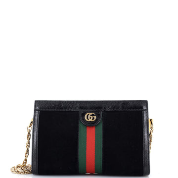 Gucci Ophidia Chain Shoulder Bag Suede Small