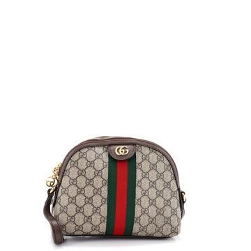 Gucci Ophidia Dome Shoulder Bag GG Coated Canvas Small