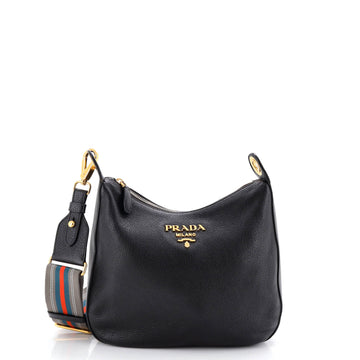 Prada Dual Strap Messenger Vitello Daino