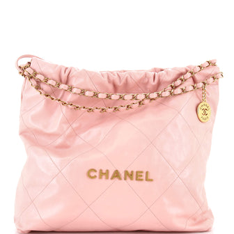 Chanel 22 Chain Hobo Quilted Calfskin Medium