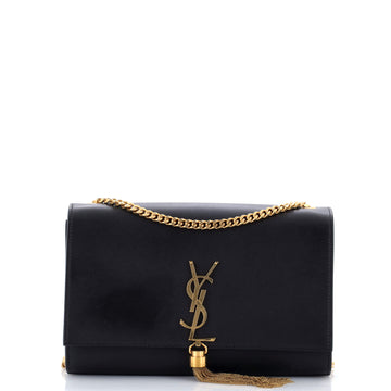 Saint Laurent Classic Monogram Tassel Crossbody Bag Leather Medium