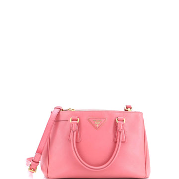 Prada Double Zip Lux Tote Saffiano Leather Small