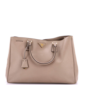 Lux Open Tote Saffiano Leather Large