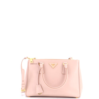Prada Double Zip Lux Tote Saffiano Leather Small