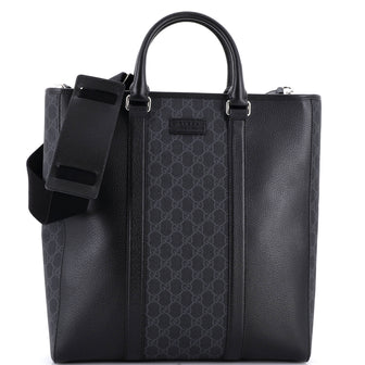 Gucci Convertible Tote GG Coated Canvas and Leather Tall