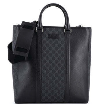 Gucci Convertible Tote GG Coated Canvas and Leather Tall