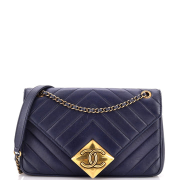 Chanel Pyramid CC Flap Bag Chevron Lambskin Small