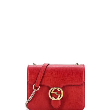 Gucci Interlocking Shoulder Bag Leather Small