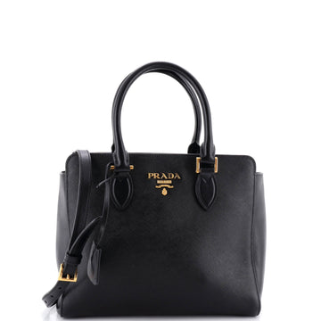 Prada Convertible Open Tote Saffiano Leather Small