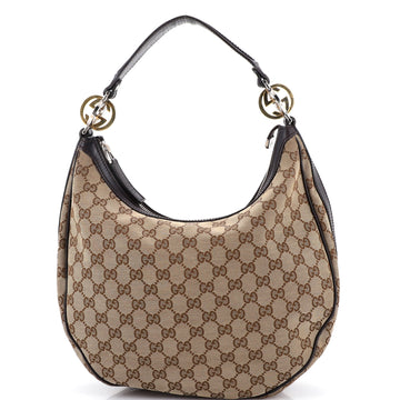 Gucci Twins Hobo GG Canvas Medium