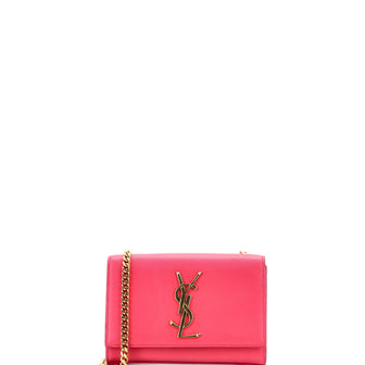 Saint Laurent Classic Monogram Crossbody Bag Grainy Leather Small