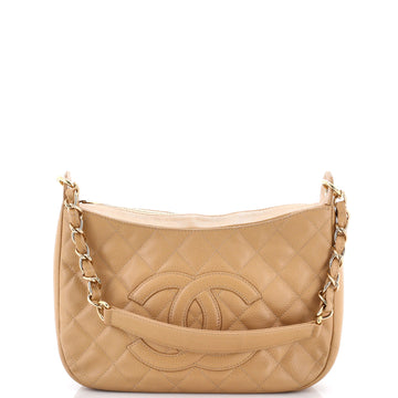 Chanel Timeless CC Chain Shoulder Bag Quilted Caviar Medium