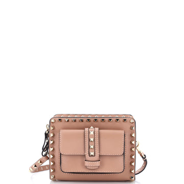 Valentino Garavani Rockstud Front Pocket Shoulder Bag Leather Mini