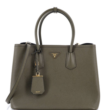 Prada Cuir Double Tote Saffiano Leather Medium