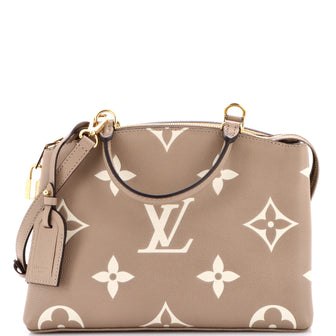 Louis Vuitton Petit Palais Handbag Bicolor Monogram Empreinte Giant