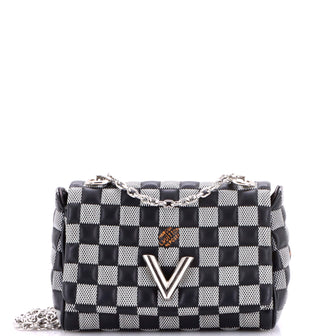 Louis Vuitton Twist Handbag Damier Quilted Calf Leather BB