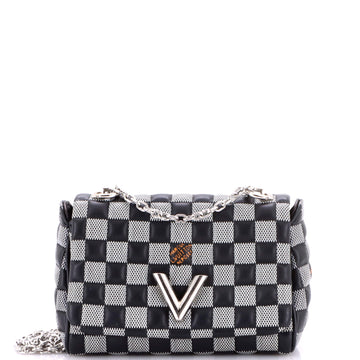 Louis Vuitton Twist Handbag Damier Quilted Calf Leather BB
