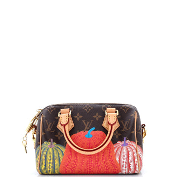 Louis Vuitton Speedy Bandouliere Bag Yayoi Kusama Pumpkins Monogram Canvas 20