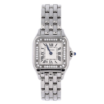 Cartier Panthere de Cartier Quartz Watch Stainless Steel with Diamond Bezel 22