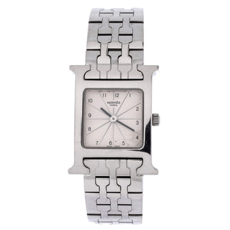 Hermes Heure H Quartz Watch Stainless Steel 21