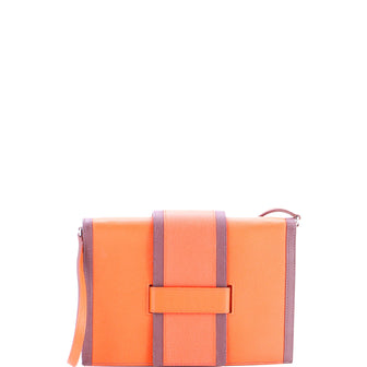 Hermes H Passant Clutch Shoulder Bag Evercolor