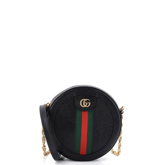 Gucci Ophidia Round Shoulder Bag Leather Mini