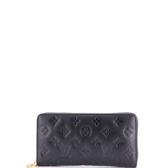 Louis Vuitton Coussin Zippy Wallet Monogram Embossed Lambskin