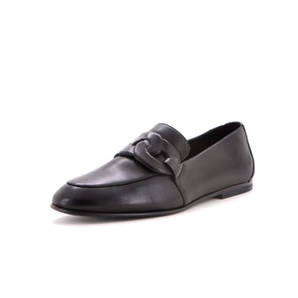 Hermes Women's Chain Padded Loafers Leather