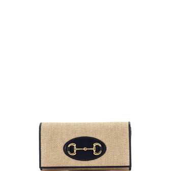 Gucci Horsebit 1955 Chain Wallet Canvas with Leather