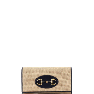 Gucci Horsebit 1955 Chain Wallet Canvas with Leather