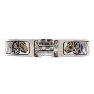 Hermes Clic H Bracelet Printed Enamel Extra Narrow
