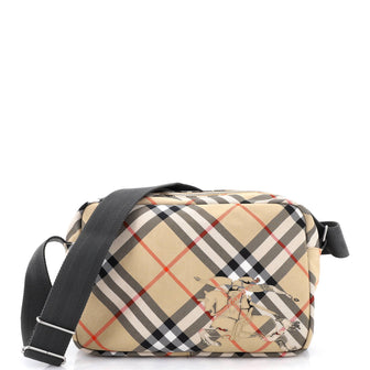 Burberry Camera Crossbody Bag Vintage Check Nylon